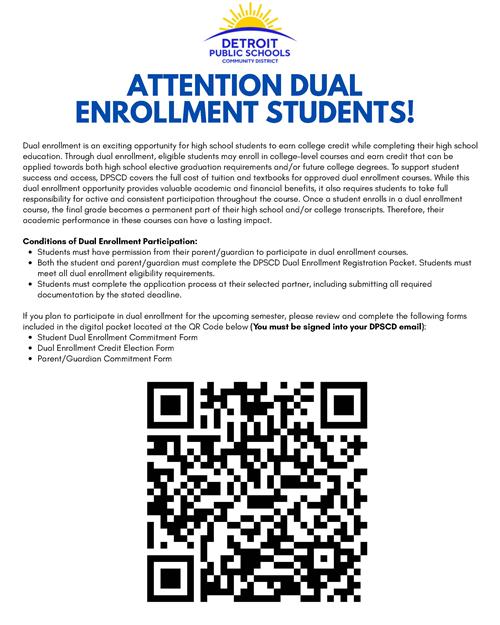DPSCD DE Student Participation Packet